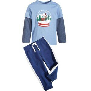 NWT. FIRST IMPRESSIONS Baby Boys Winter Globe 2-Pc Set